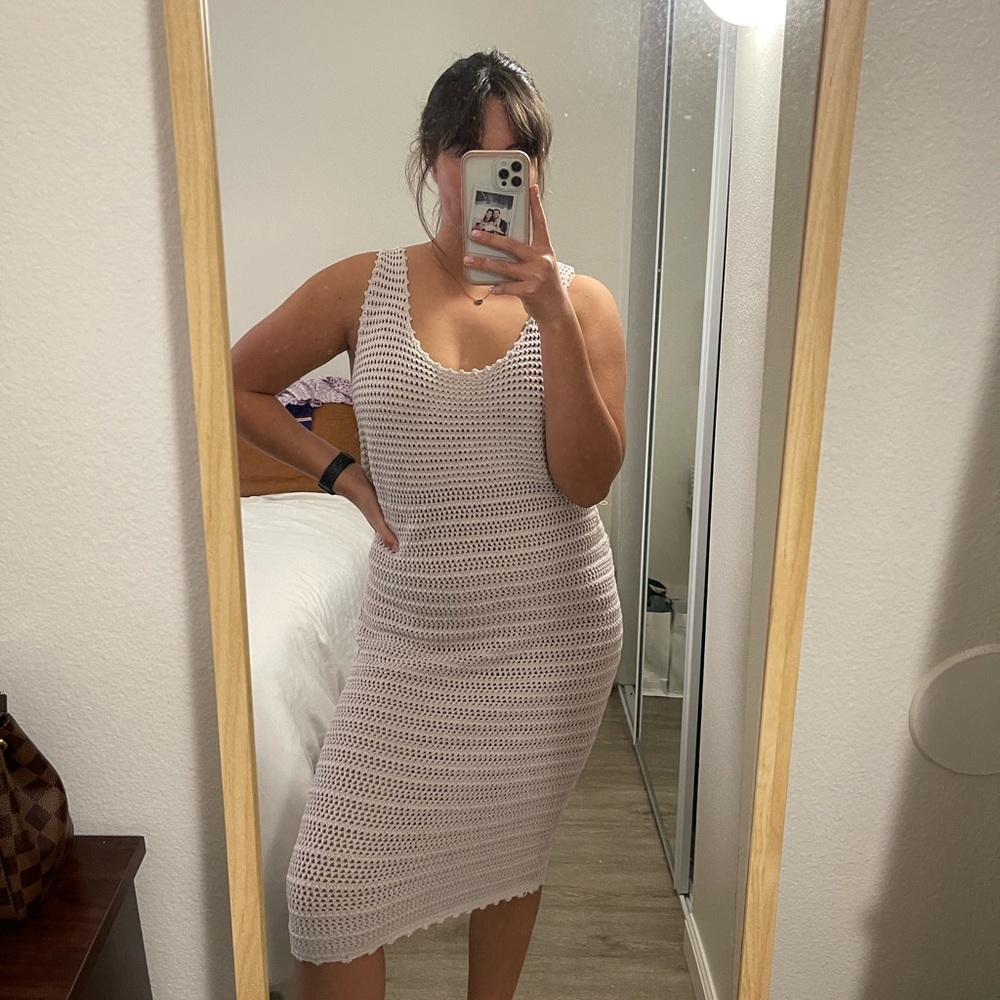 Aritzia crocheted dress